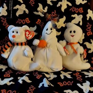 Set of 3 Ty Halloween Ghosts